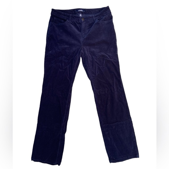 Chaps Navy Blue Corduroy Trousers Size 10 - Picture 1 of 10